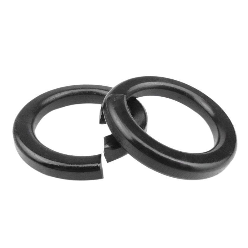 Black 304 Stainless Steel Spring Washer (Sizes M2-M20), GB93, Zinc Oil-Free M16 (10 pcs)