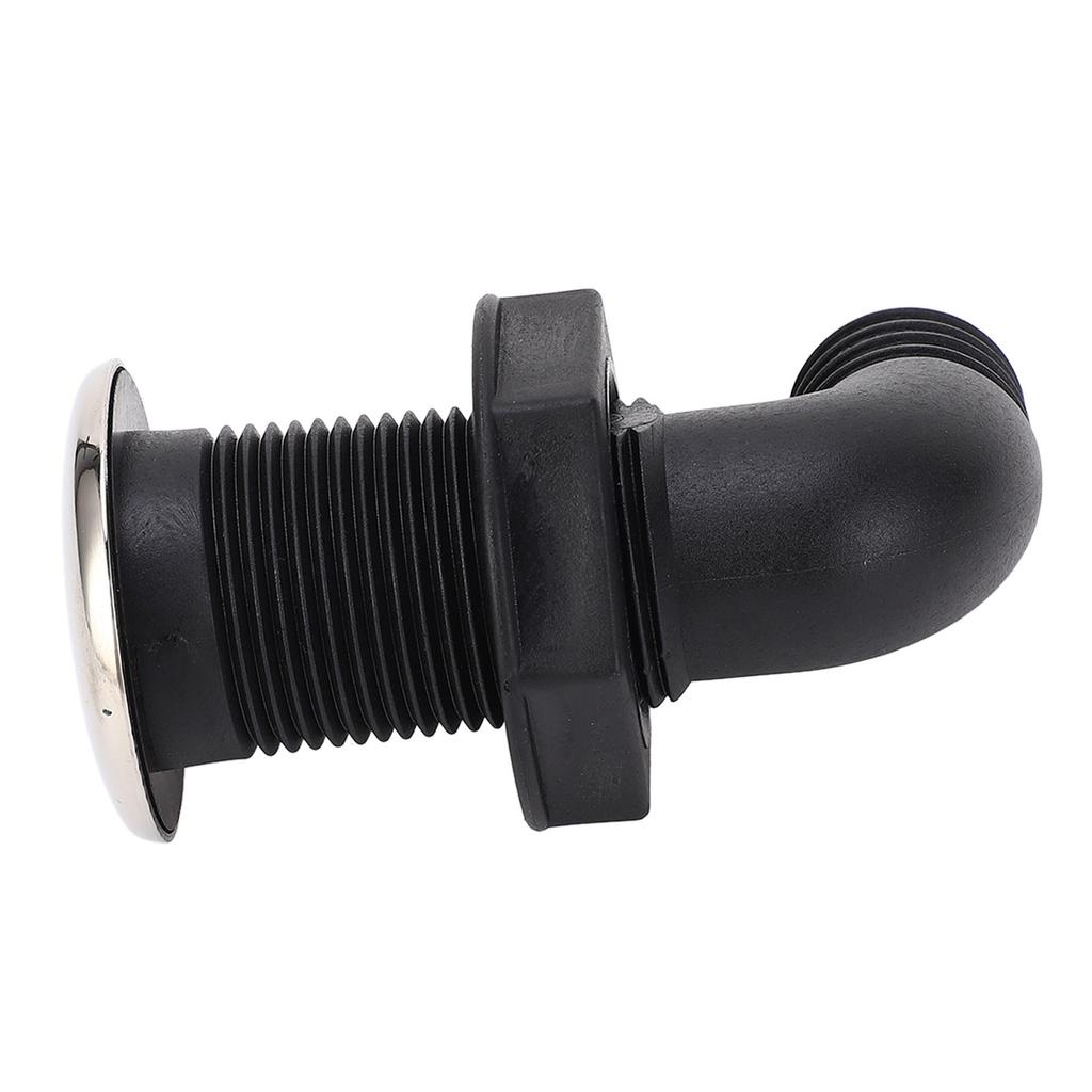 Marine Drain Plug 25mm 1in Nylon Protective Versatile Boat Drain Plug for Kayak Fishing Boat Yacht 90 Degree Tube,