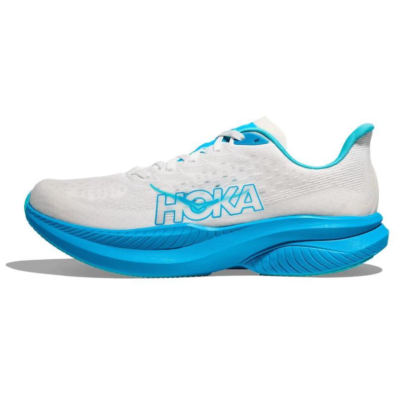 HOKA ONE ONE Mach 6 White Skyward Blue Sneakers 1147790-WKY 42