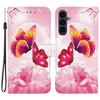 For Samsung Galaxy S25 FE Case Pattern Printing Leather Flip Wallet Phone Cover with Lanyard