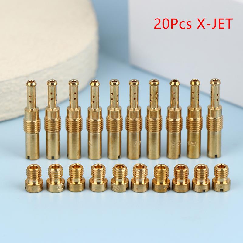 20 Pcs For Nsr Ksr Pe Pwk Pwm Keihin Oko Koso Cvk Mortorcycle Carburetor Nozzle Main Jet And Slow/ Jet Set Replacement A2