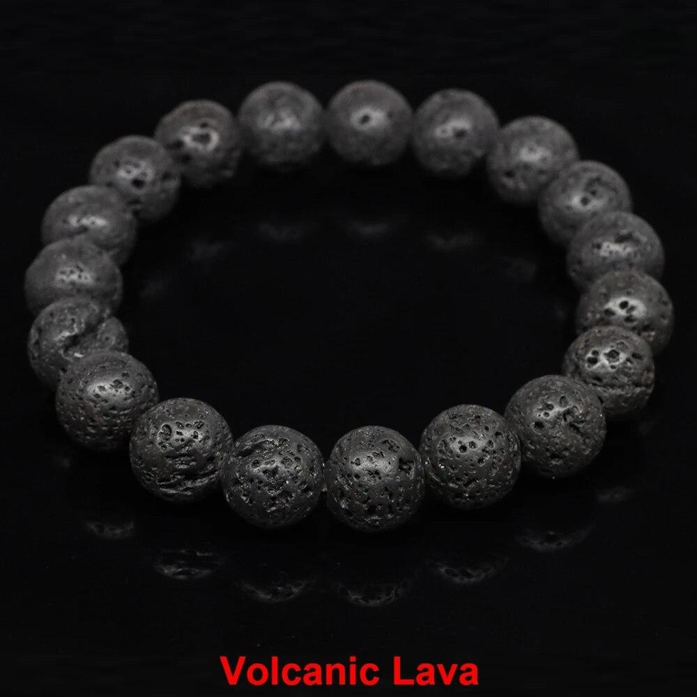 

Браслет из натурального камня, аметист, тигровый глаз, розовый кварц, обсидиан, агат, бусины, ювелирное изделие, подарок для мужчин, магнитная защита здоровья для женщин 8mm&19cm