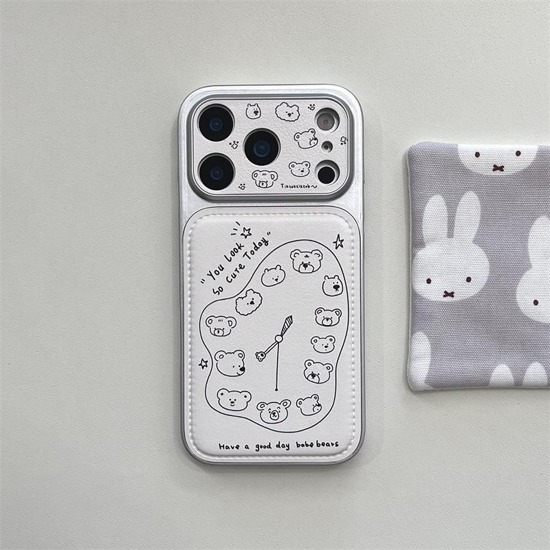

Creative Little Bear Bracelet for iPhone 17/16 Pro Max/15/14 Case New Model iPhone 14 Pro Max
