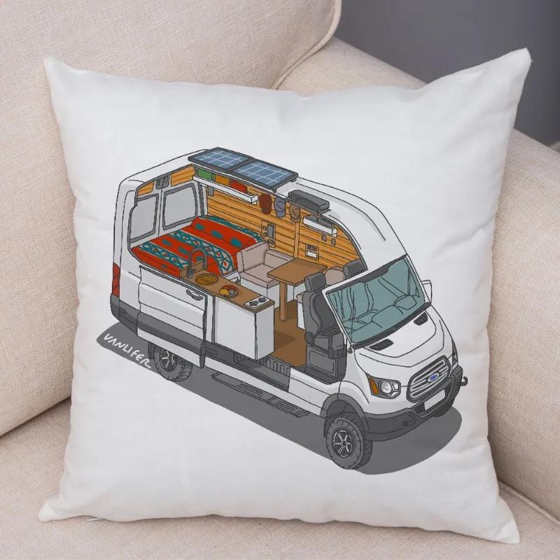 Cartoon Toy Car Decorative Pillowcase Car Ornaments Office Living Room Sofa Home Pillowcase