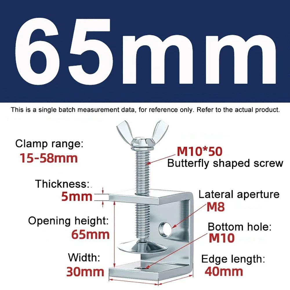1Pcs Multiple Head Shapes U Clamp Galvanized Carbon Steel Clamping Device Durable C-Type Clip