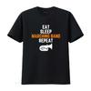 Camiseta Euphonium Banda Marcial Comer Dormir Repetir Músico Acampamento Intervalo Competição Estudante vintage Lavada streetwear Casual