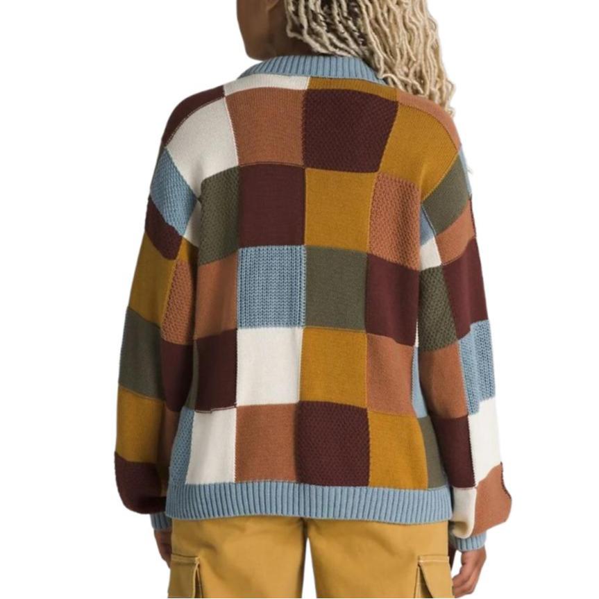 Vans Knitwear Women's Blue Lapel Moderate Cardigan VN000F72CFL