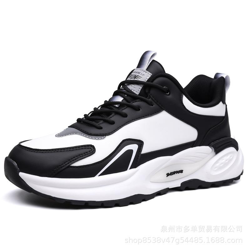 Dad shoes winter new leather casual shoes soft sole leather comfortable travel shoes outdoor running shoes