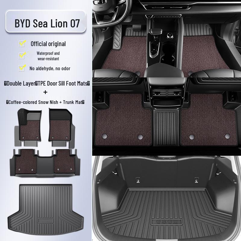 2025 BYD Seagull 07 DM-i TPE Full Surround Floor Mats for EV
