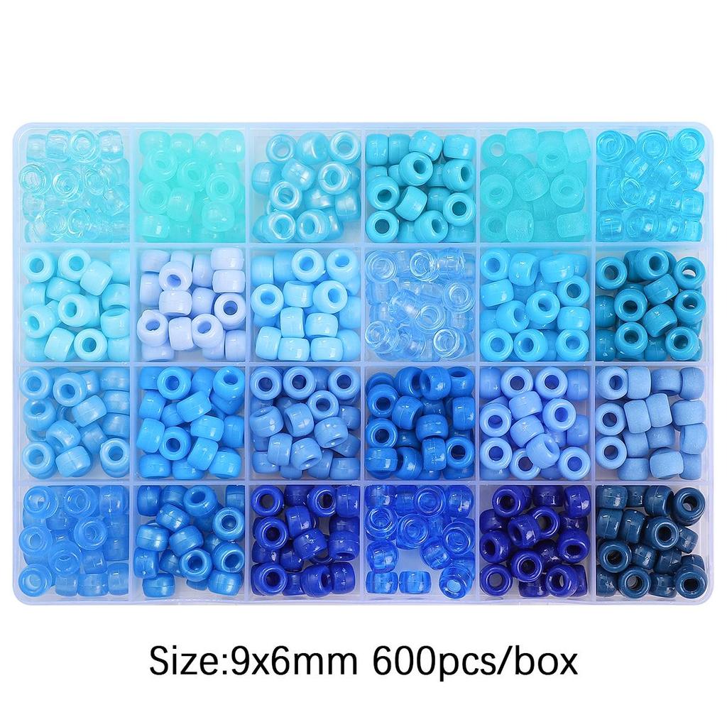 600Pcs Acrylic Beads For DIY Bracelet Necklace Jewelry Making Accessories