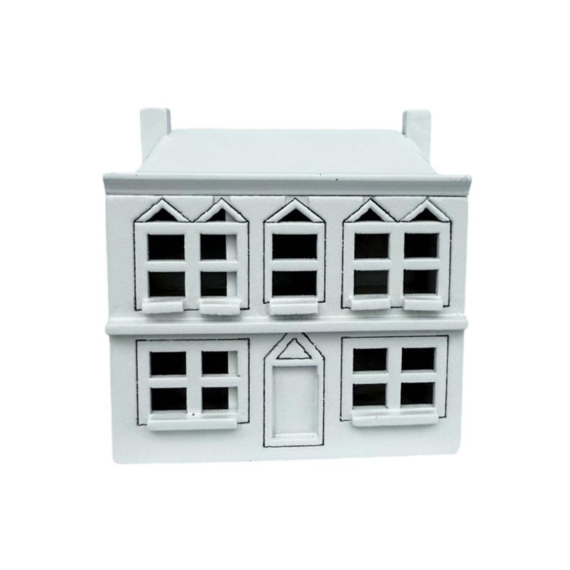 

Decorative Cottage Model for Children Mini Retro House Style Wood Cottage Figurine Desktop Perfect for Home or Office 1