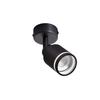 Ceiling Light - NETTLIFE - GU10 - 1 Bulb - 350° Adjustable Spotlight - Black Metal