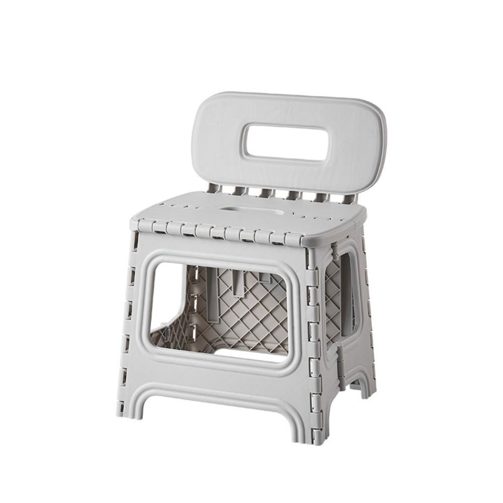 

Handheld Folding Camping Chair Lightweight Beach Chairs Outdoor Leisure Stool Outdoor Grey-with Back