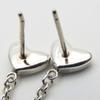 Used TIFFANY&Co. Pierce Heart Link Drop Swing Silver925 3.9g Silver Shake