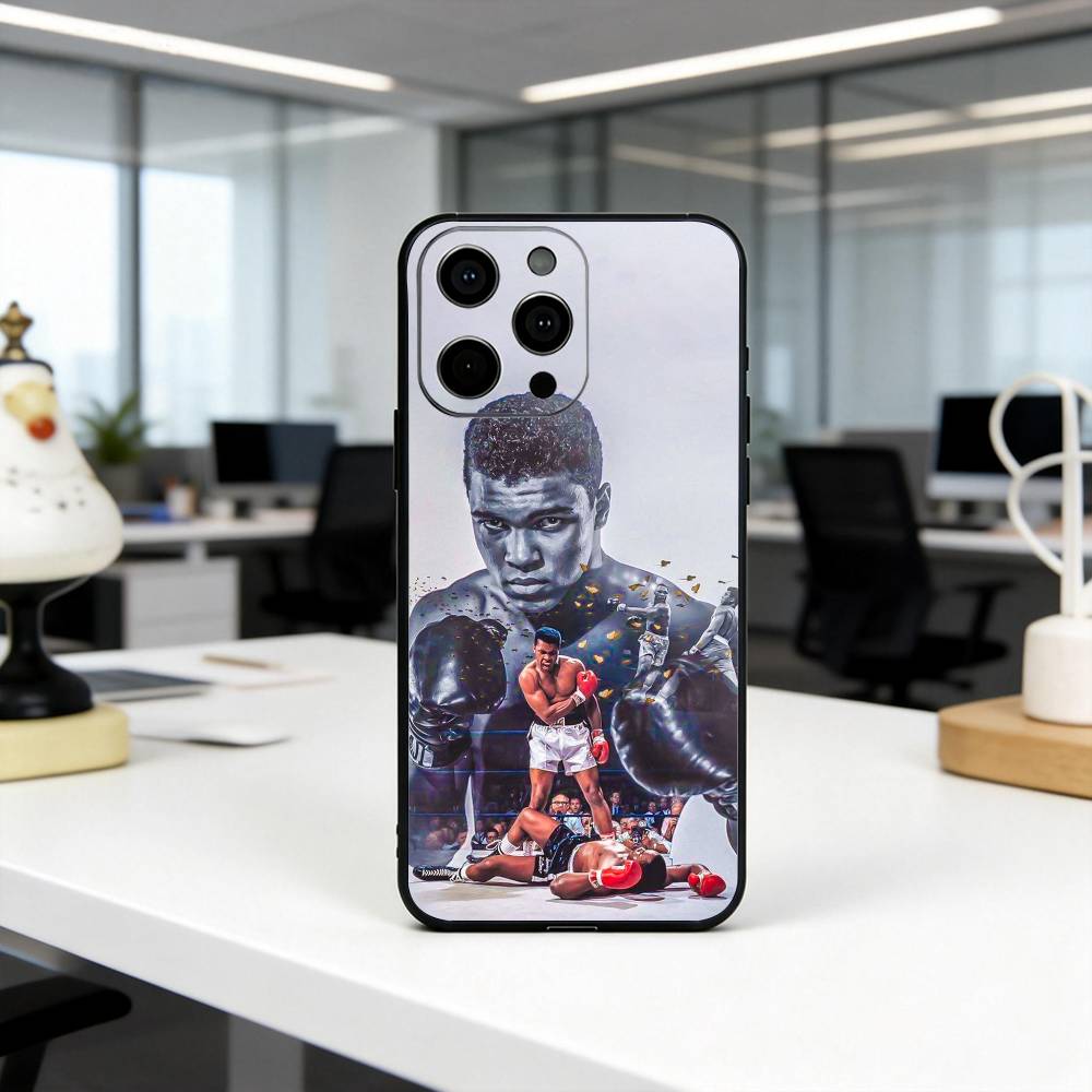 Boxing M-Muhammad A-Ali L-Legend  Phone Case For iPhone 17,16,15,14,13,12,11 Plus,Pro Max,XS,Soft Silicone Black Cover