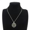 Goth Wicca Witch Pentacle Amulet Pendant Vintage Star Chain Necklace For Women Men Kpop Gift Jewelry Making