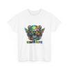 Colorful Graffiti Skull Tee | Urban Artz Logo Graphic, Streetwear T-Shirt Cotton