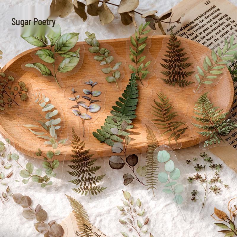 Retro Plant & Flower Stickers - Sugar Poetry Nature Series for Journals & DIY