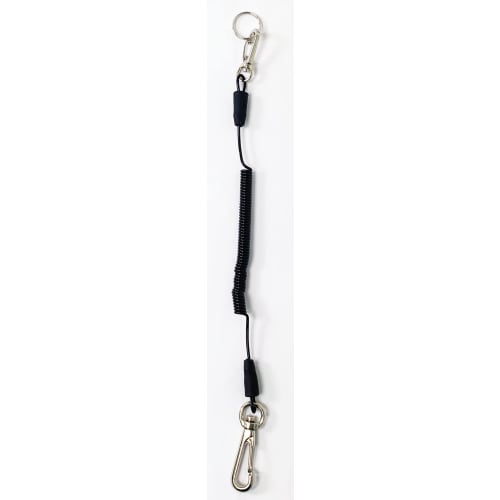 SK11 Safety Cord, Carabiner Type, Black, SSC-05BK