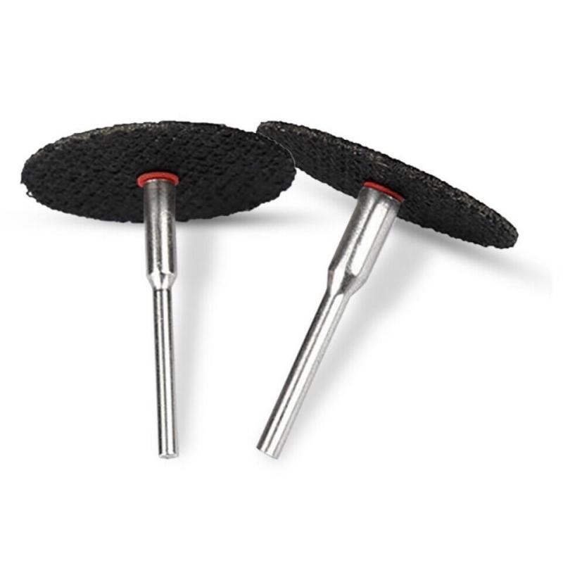 10PCS Abrasive Cutting Disc 32mm With Mandrels Grinding For Dremel Accesories Metal Cutting Rotary Tool Saw Blades
