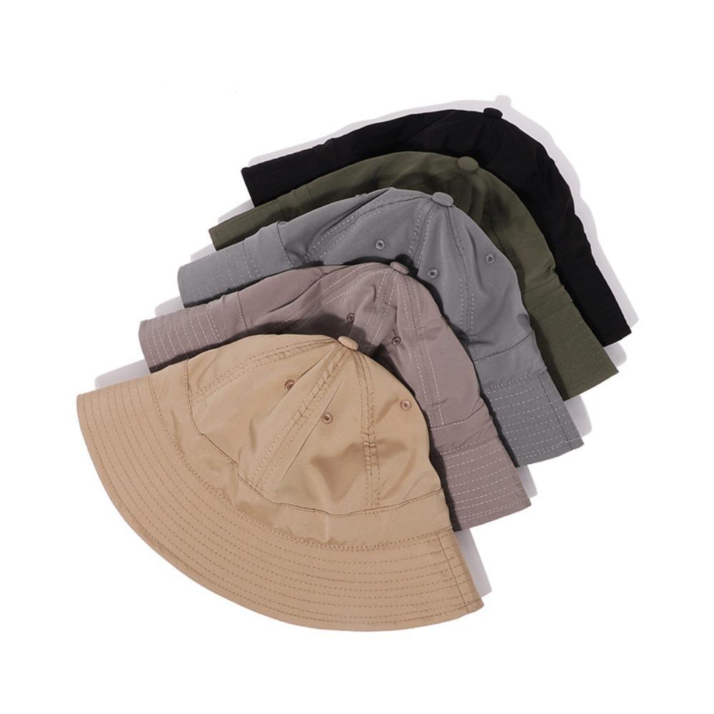 Men Women Summer Sun Hat Uv Protection Bucket Hat Outdoor Hiking Fishing Breathable Basin Cap Ponytail Design