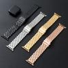 Applicable To Apple Watch1/8 Apple Samsung Huawei GT Series GT2/GT3Pro Five-bead Solid Steel Strap