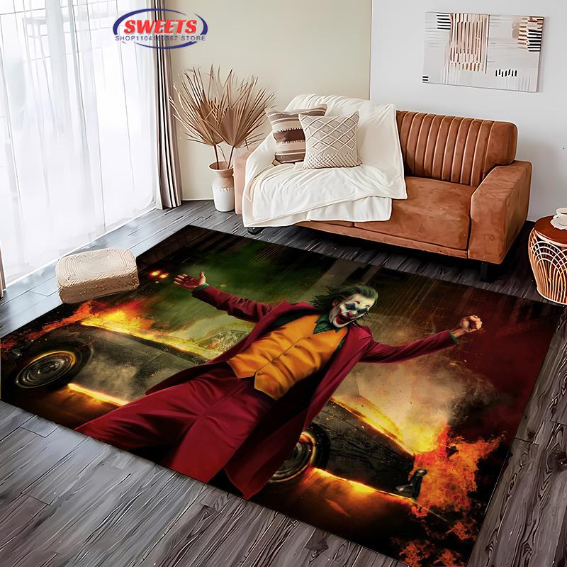 New Arrival! Classic Joker Carpet, Living Room Bedroom Office Area Children's Room of Choice, Non-slip Machine Washable Mat Gift