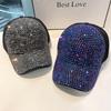 Summer Ladies Baseball Cap Korean Wild Spring and Autumn Rhinestone Caps Fashion Personality Street Highlights Hip-hop Hats EMA