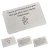 Engraved Wallet Card Insert Stainless Steel Wallet Card I Love You Sentimental