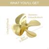 Metal RC Boat Propeller 4 Zinc Alloy 4mm for Model Repair Replace