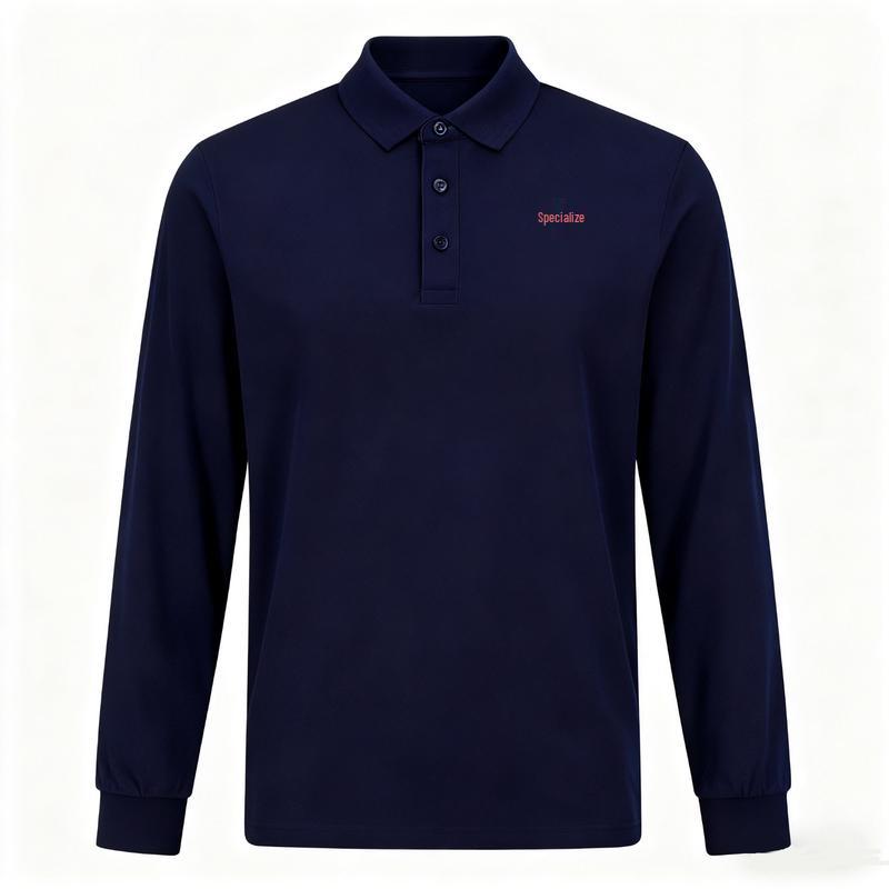 

BONOPOLO Casual Long Sleeve Polo Shirt One Size