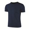 Men's Summer T-shirt Quick Dry Short-sleeved Round Neck Work Clothes Casual Running Tee Top