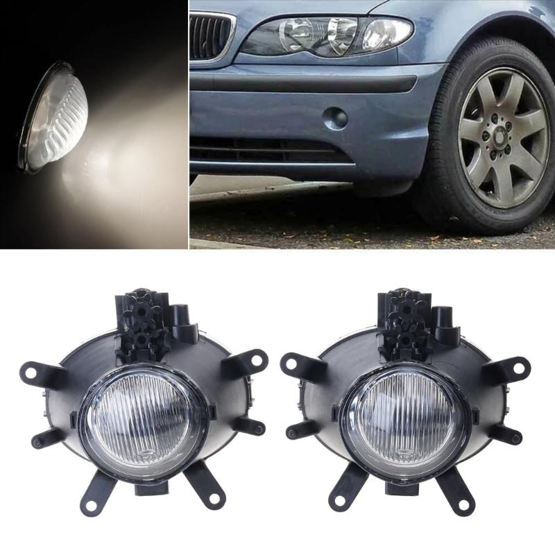 1 Pair Car Front Bumper Fog Lights Cover 63176911007 for E46 4DR 02-05 Foglight Housing Auto Accessories