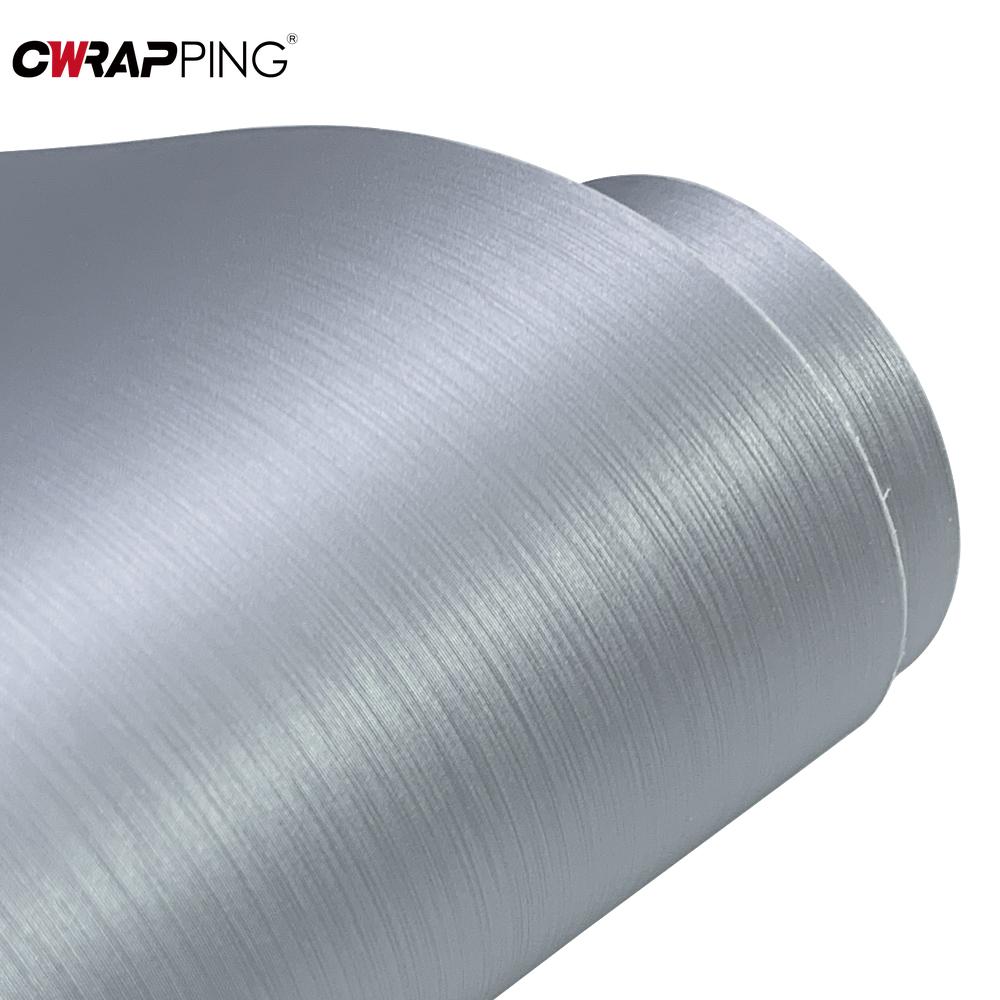 Car Stickers Silver Brushed Vinyl Wrap Film Body Color Change Car Interior Modification Sticker for Motorcycle Car Accessories
