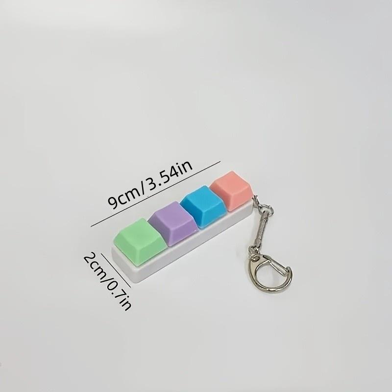 Mini Keyboard Switch Tester, Fidget Toy. 9x3x2cm, Colorful Keys, Portable, for Kids & Adults, Stress Relief