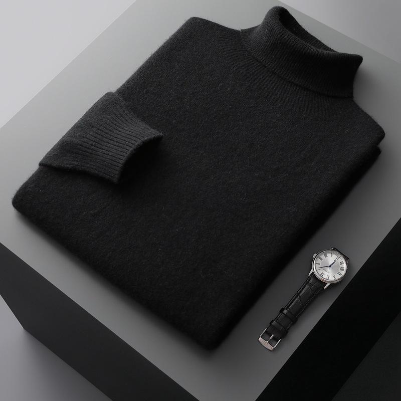 

Men s High-Neck Cashmere Pullover Sweater, Autumn/Winter 2025, Loose Knitwear. Extra Extra Large