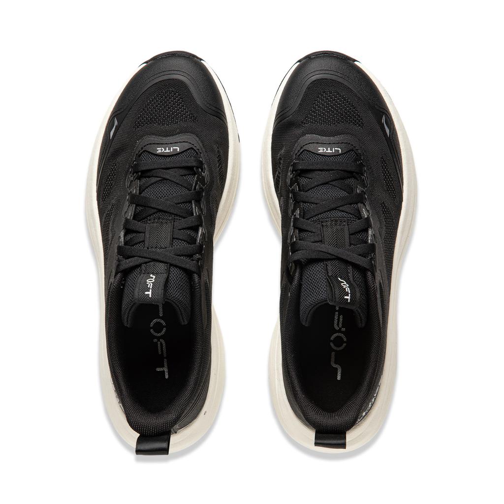 Li Ning Soft Lite Slip Resistant, Abrasion Resistant, Breathable, Lightweight Low top Running Shoes Women's Black AGLU038-1