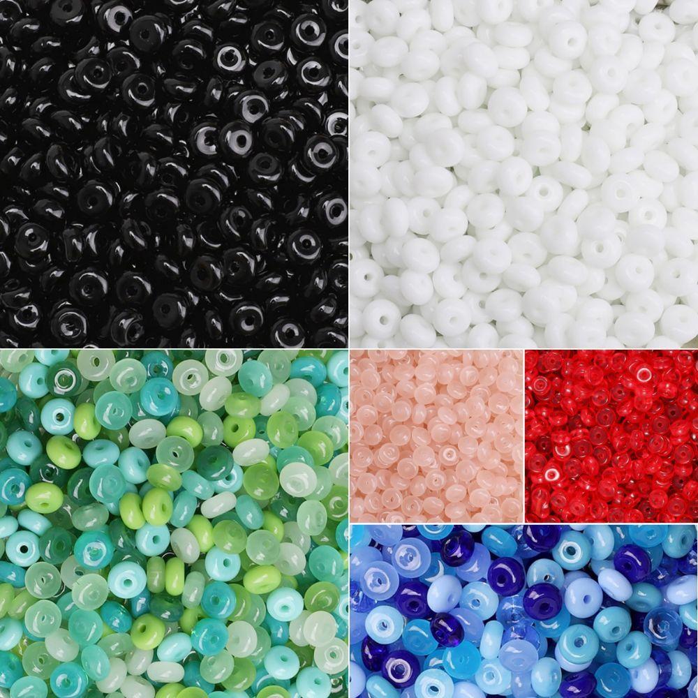 105Pcs Mixed Color DIY Jewelry Beads Multi-clolor Crystal Beads Flat Round Beads Mobile Phone Chain