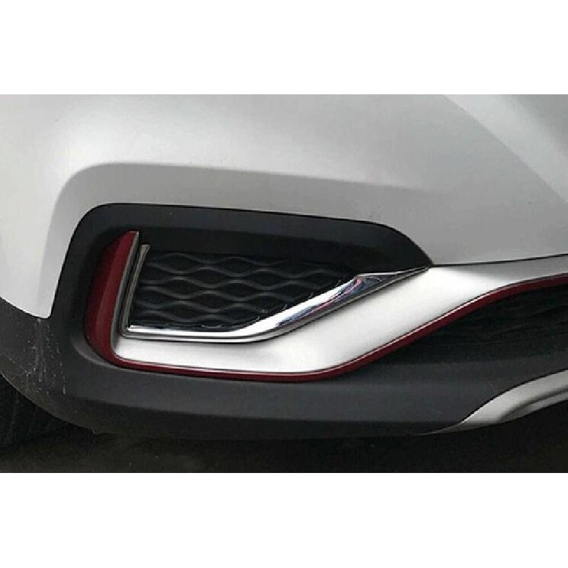 Chrome For MG Zs EV 2017-2018 Car Front Fog Light Lamp Eyelid Cover Trim