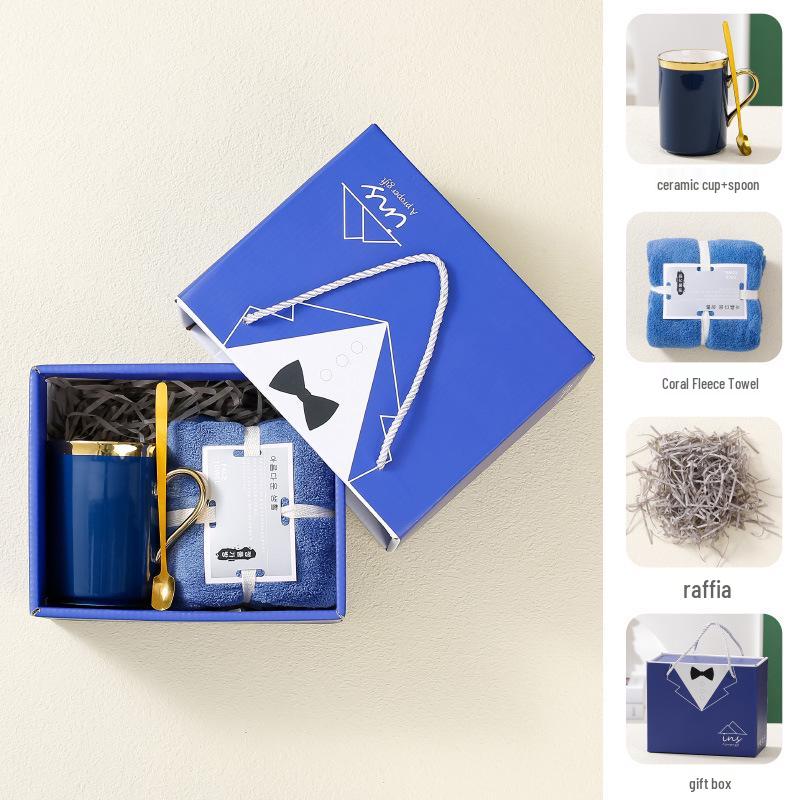 European Style Ceramic Mug Gift Set - Perfect for Weddings, Birthdays, Graduations, and Parties