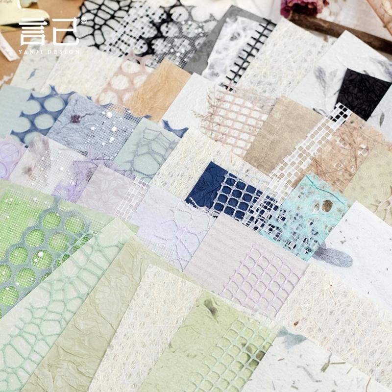 20 Sheets Aesthetic Background Decorative Paper Scrapbooking Decoration Paper for Scrapbook Journal Planner Album