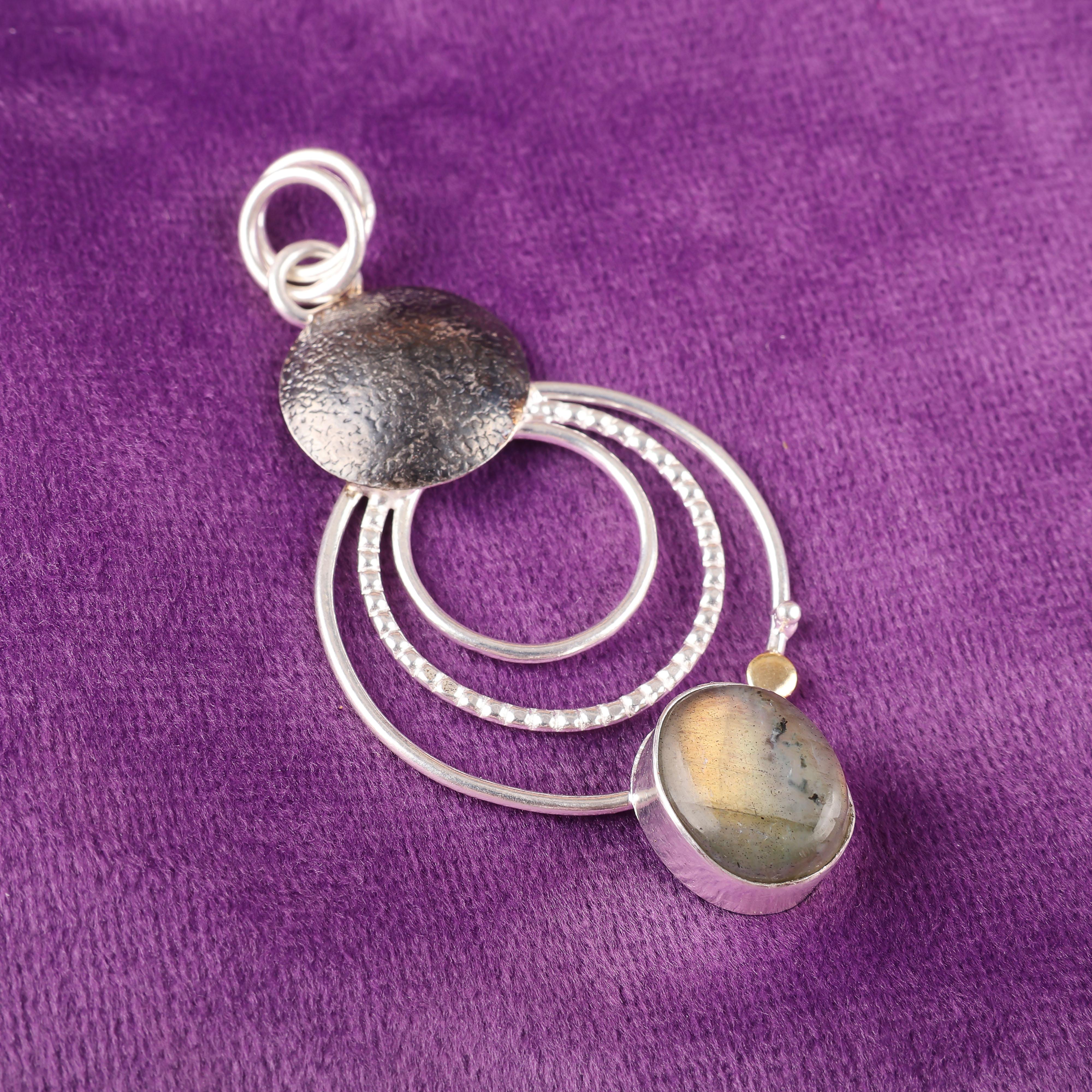 

Подвеска из лабрадорита, ручная работа, драгоценный камень, серебряный кулон 925 пробы, антикварная бижутерия, для подарка, серебряные украшения 2.32 Inches синий