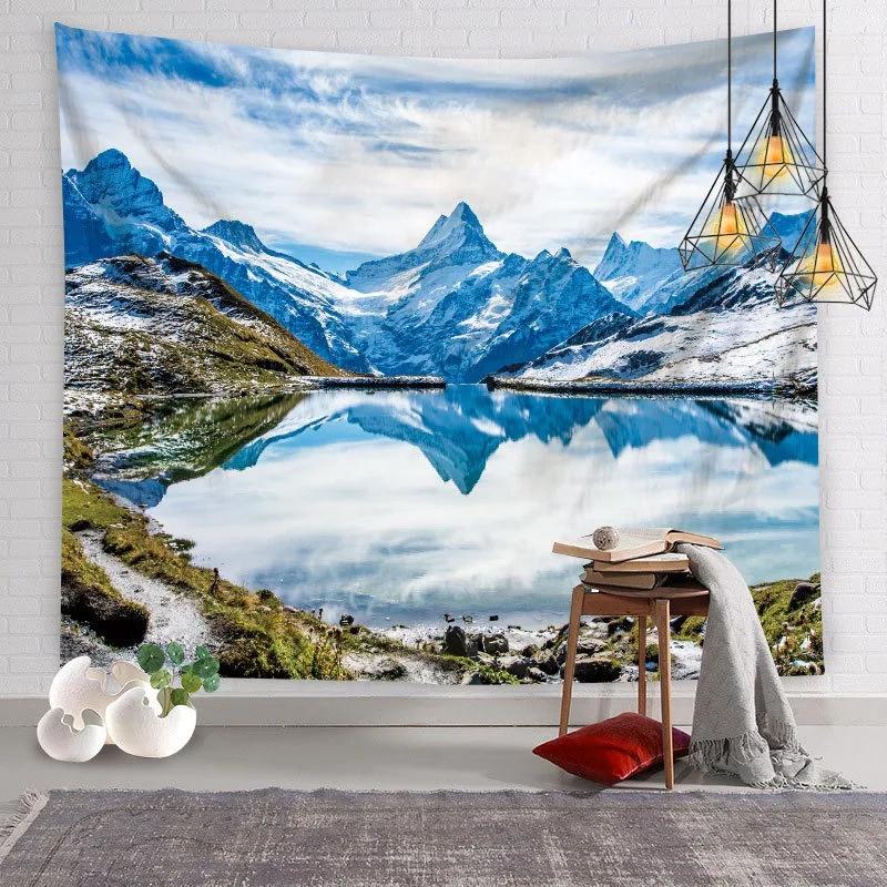 

Природный пейзаж Водопад Узор Гобелен Украшение стены Дома Гобелен Спальня Гостиная Гобелен 100x75cm