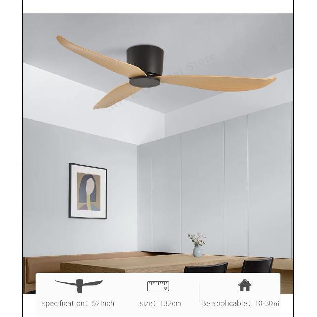 SOVE Moderner Schwarz Weiß Niedriger DC-Motor 30W Deckenventilator Mit Fernbedienung Einfacher Deckenventilator Ohne Licht Heimventilator 220V