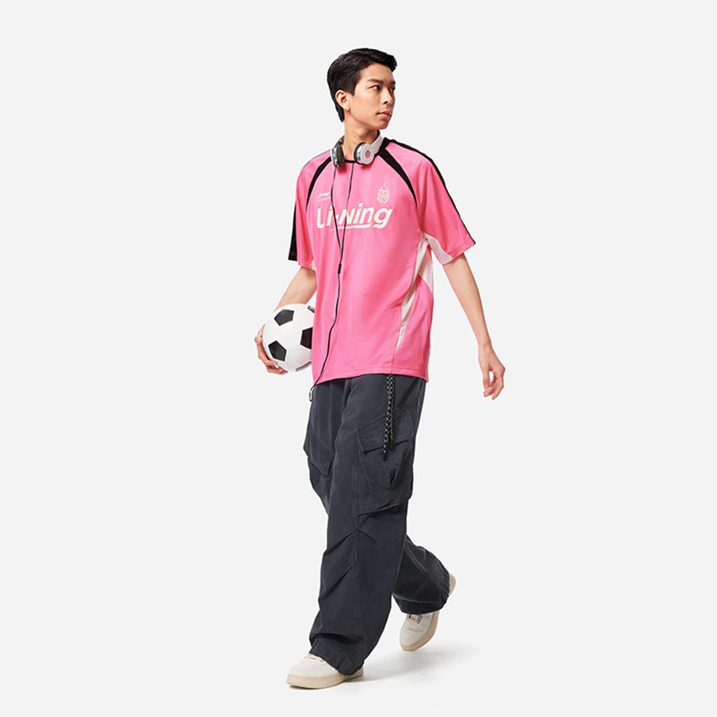 Li Ning Sports Life Collection T Shirt Men's Peach Pink AHSV759-4