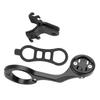 Aluminum Alloy Bicycle Computer Torch Action Camera Extension Mount(Black, for Garmin IGPS)