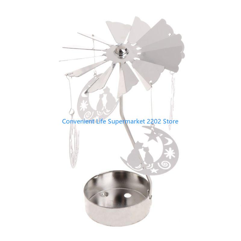 XXUB Rotary Holder Rotating Candleholder Tealight Stand Home Table Decoration