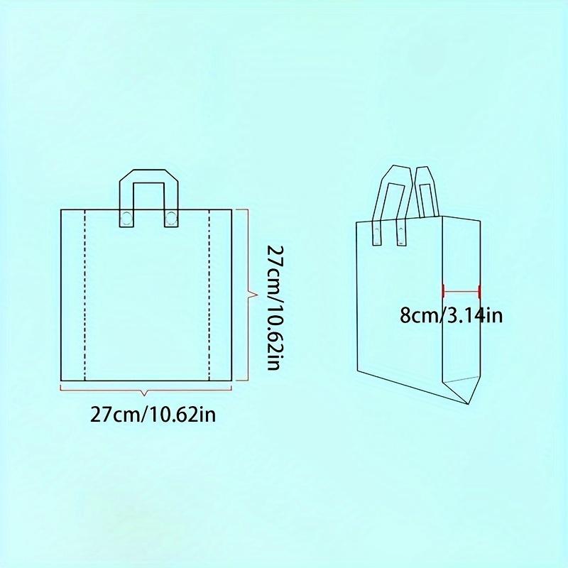 50pcs, Transparent Mesh Tote Bag 27*27*8cm, Holiday Gift Decor Supplies, Birthday Christmas Party Decoration, Mother's Day Gift Bags