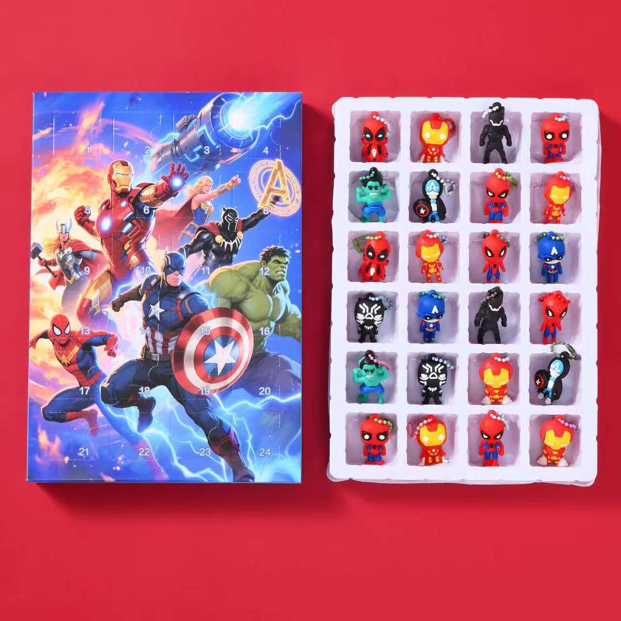 

Серія Marvel Фігурки-сюрпризи: 24-штучний набір брелоків-підвісок Людина-павук та Капітан Америка