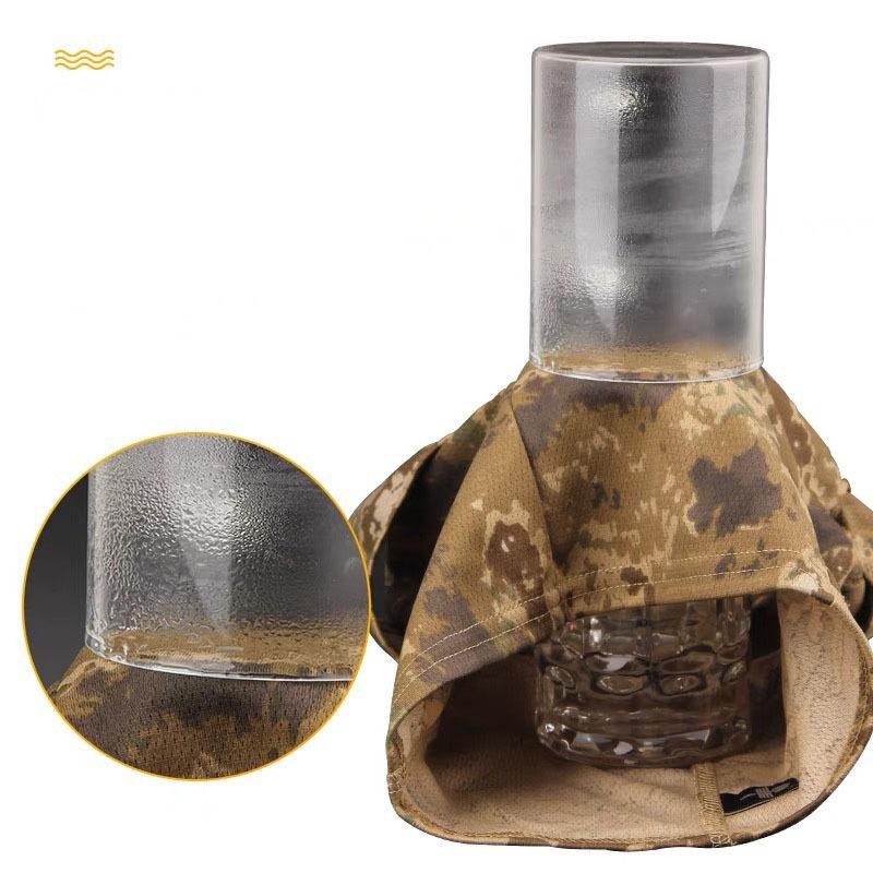 Maskovací pokrývka hlavy Červená Karkulka Prachotěsný šátek Pánský klobouk s ochranou proti slunci Teplá obličejová maska odolná proti chladu